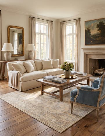 6' 3 x 8' 11 Hand Knotted Ziegler Rug