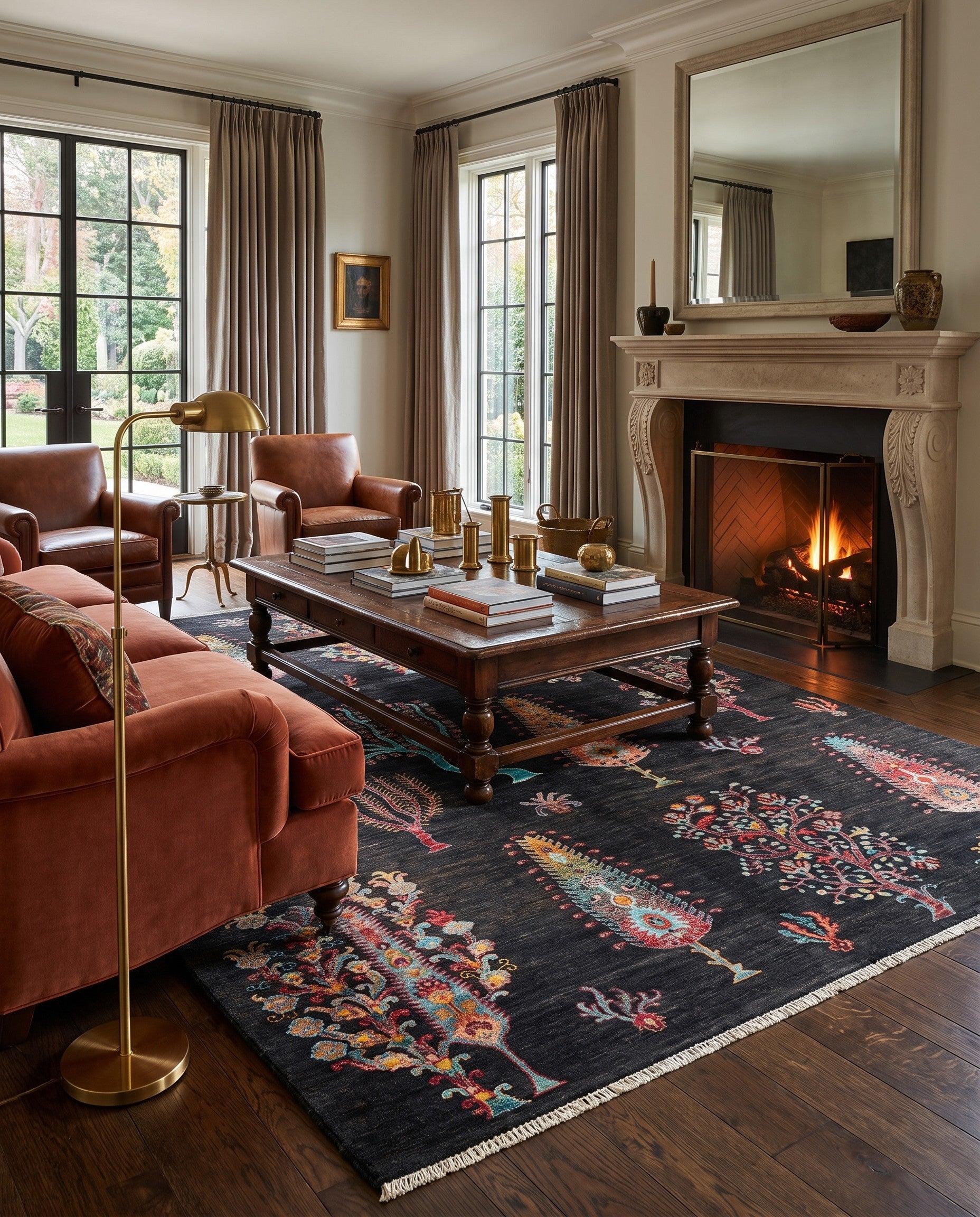 5' 7 x 7' 5 Hand Knotted Ariana Ziegler Rug