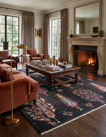 5' 7 x 7' 5 Hand Knotted Ariana Ziegler Rug