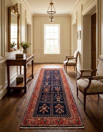 2' 10 x 6' 8 Luribaft Wool Runner Rug