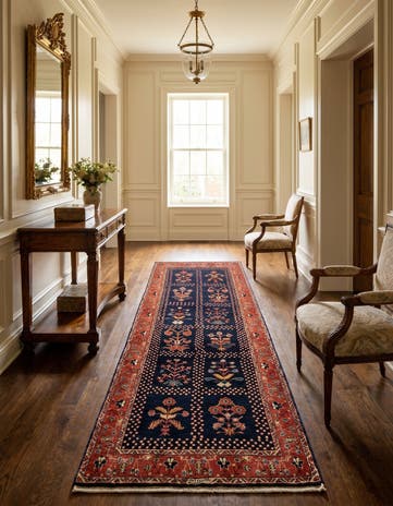 2' 10 x 6' 8 Luribaft Wool Runner Rug