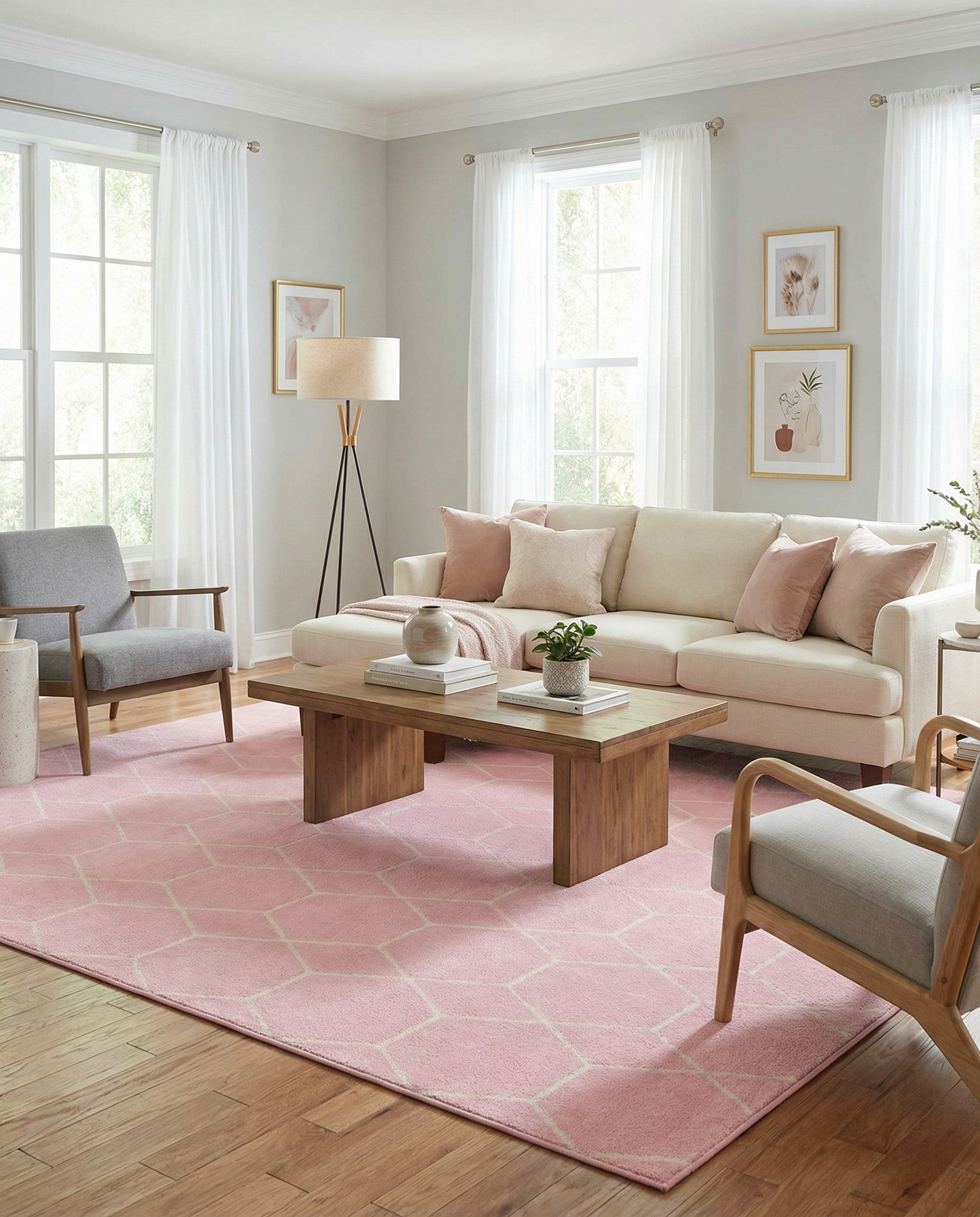 Primary image 10' x 14' Trellis Frieze Rug