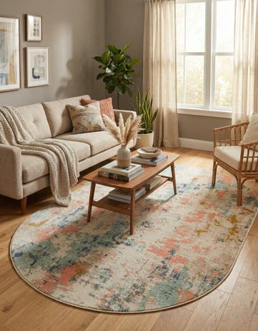 Lotus Oval Rug