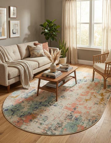 Lotus Oval Rug