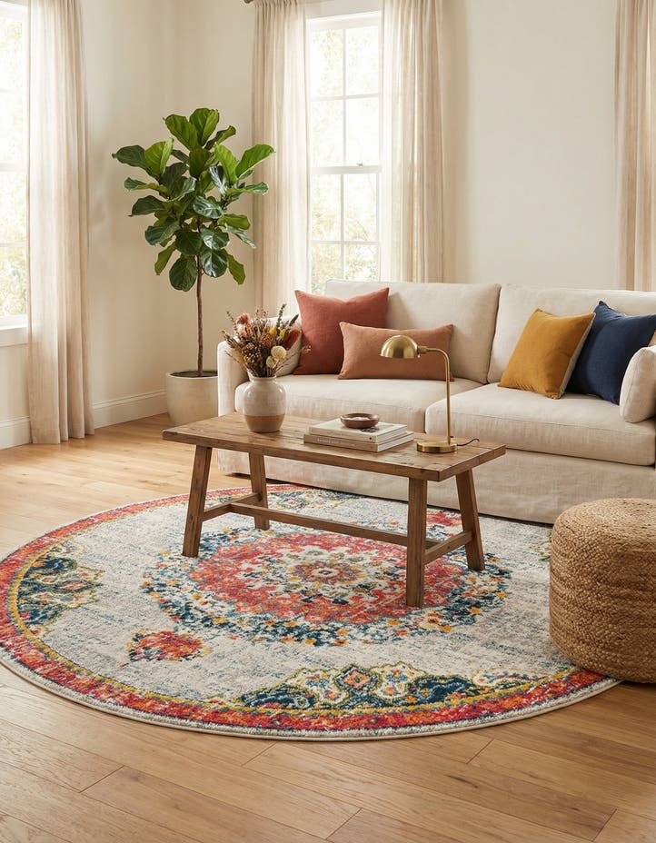 7' 10 x 7' 10 Madeline Round Rug