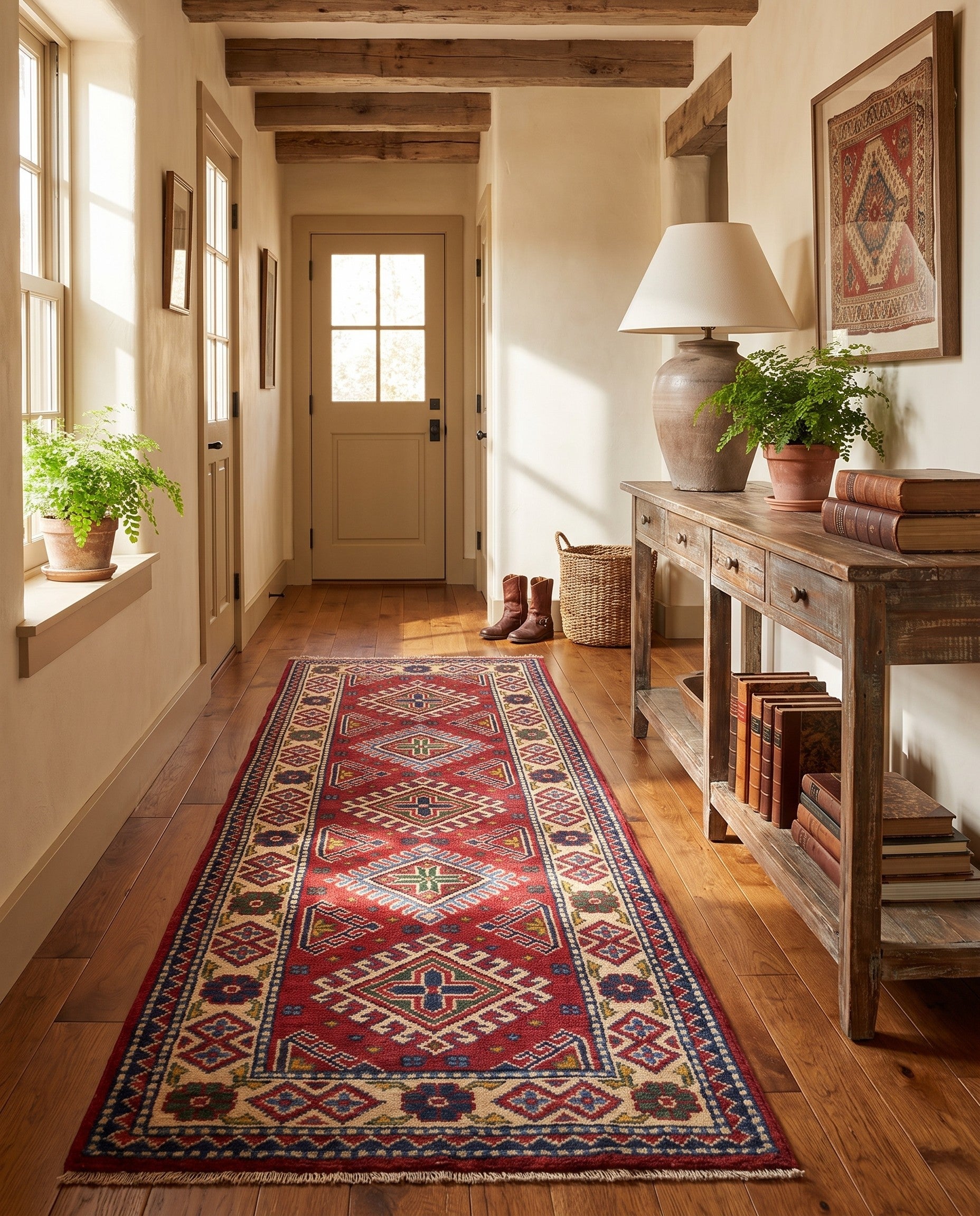 2' x 6' Hand Knotted Kazak Runner Rug
