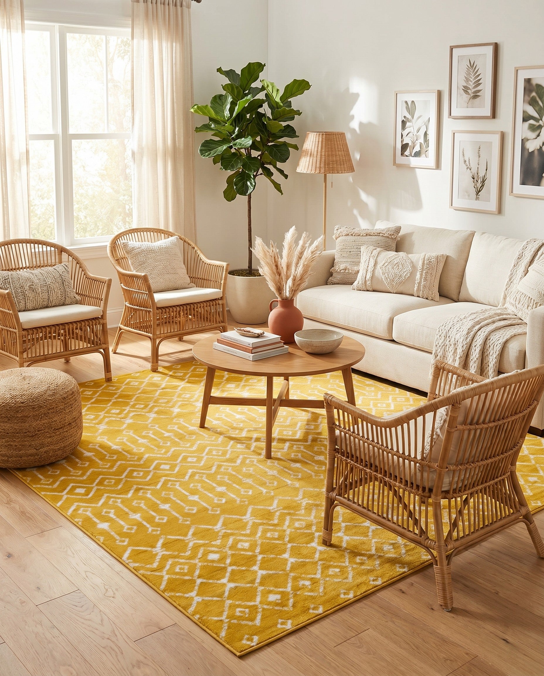 7' 10 x 7' 10 Kasbah Trellis Square Rug