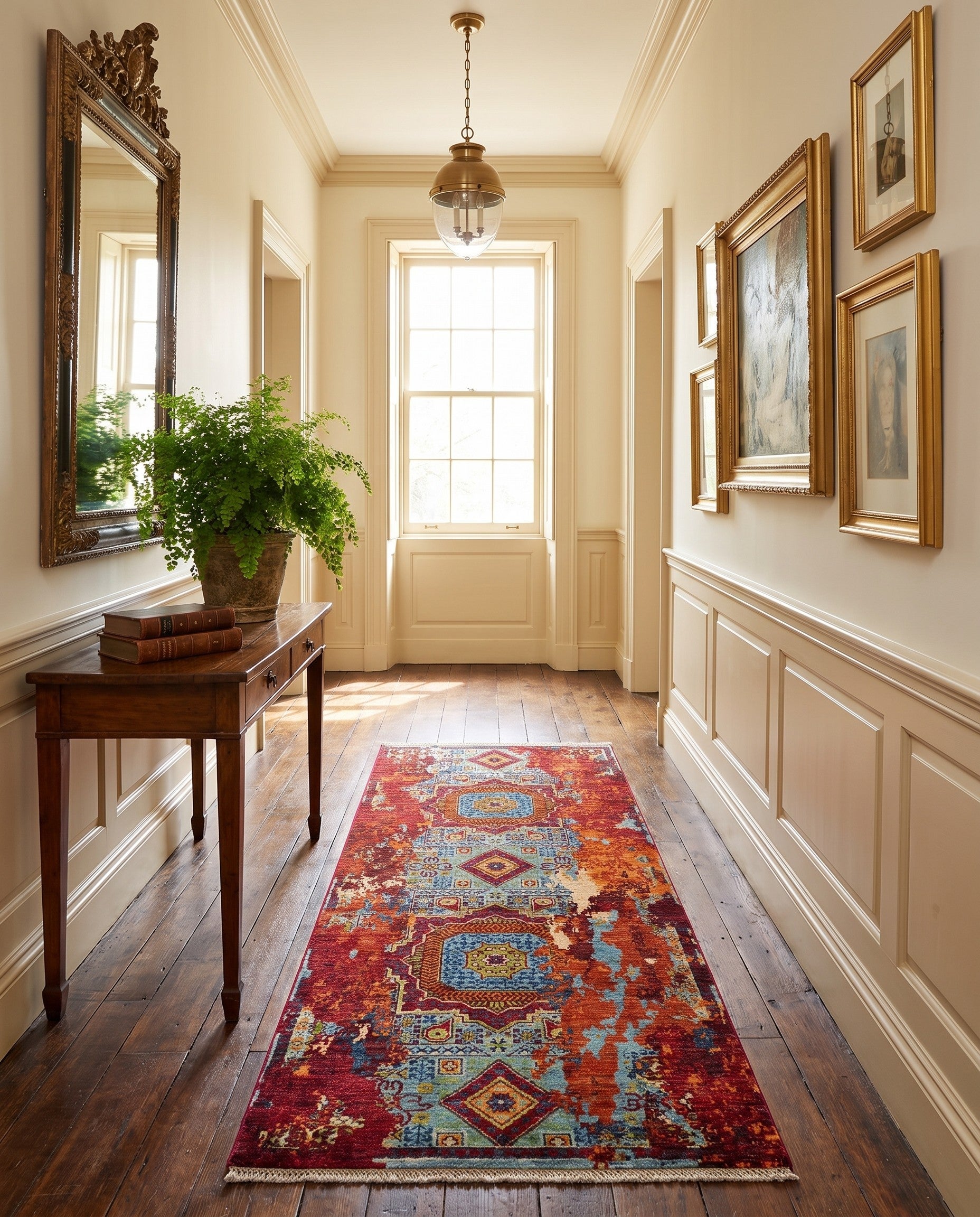 2' 11 x 6' 11 Hand Knotted Mamluk Ziegler Runner Rug