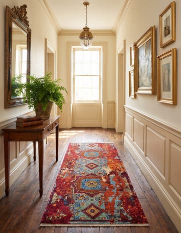2' 11 x 6' 11 Hand Knotted Mamluk Ziegler Runner Rug
