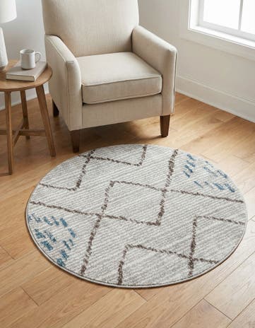 3' 3 x 3' 3 Aramis Round Rug