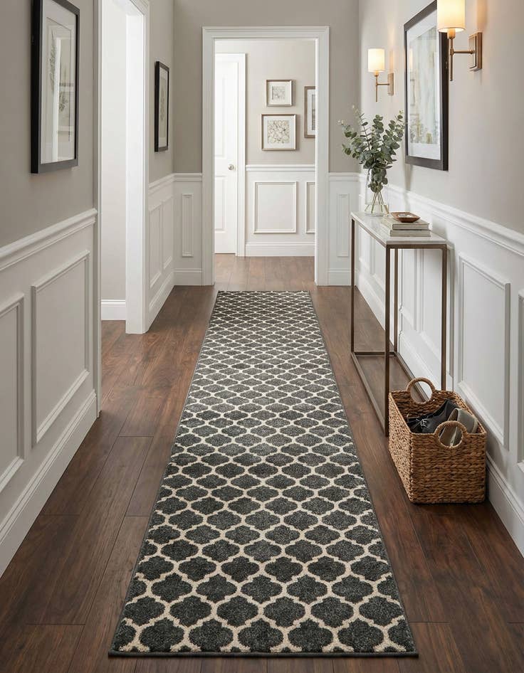 Detail image of 2' 7 x 16' 5 Trellis Runner Rug