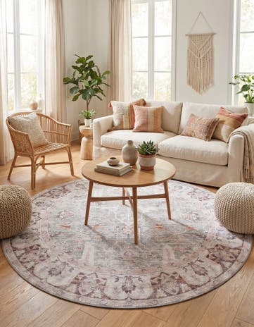 7' 10 x 7' 10 Yara Round Rug