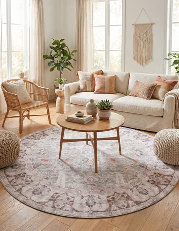 7' 10 x 7' 10 Yara Round Rug