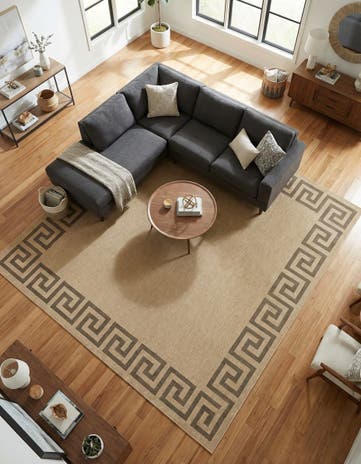 Natural Dunes Square Rug