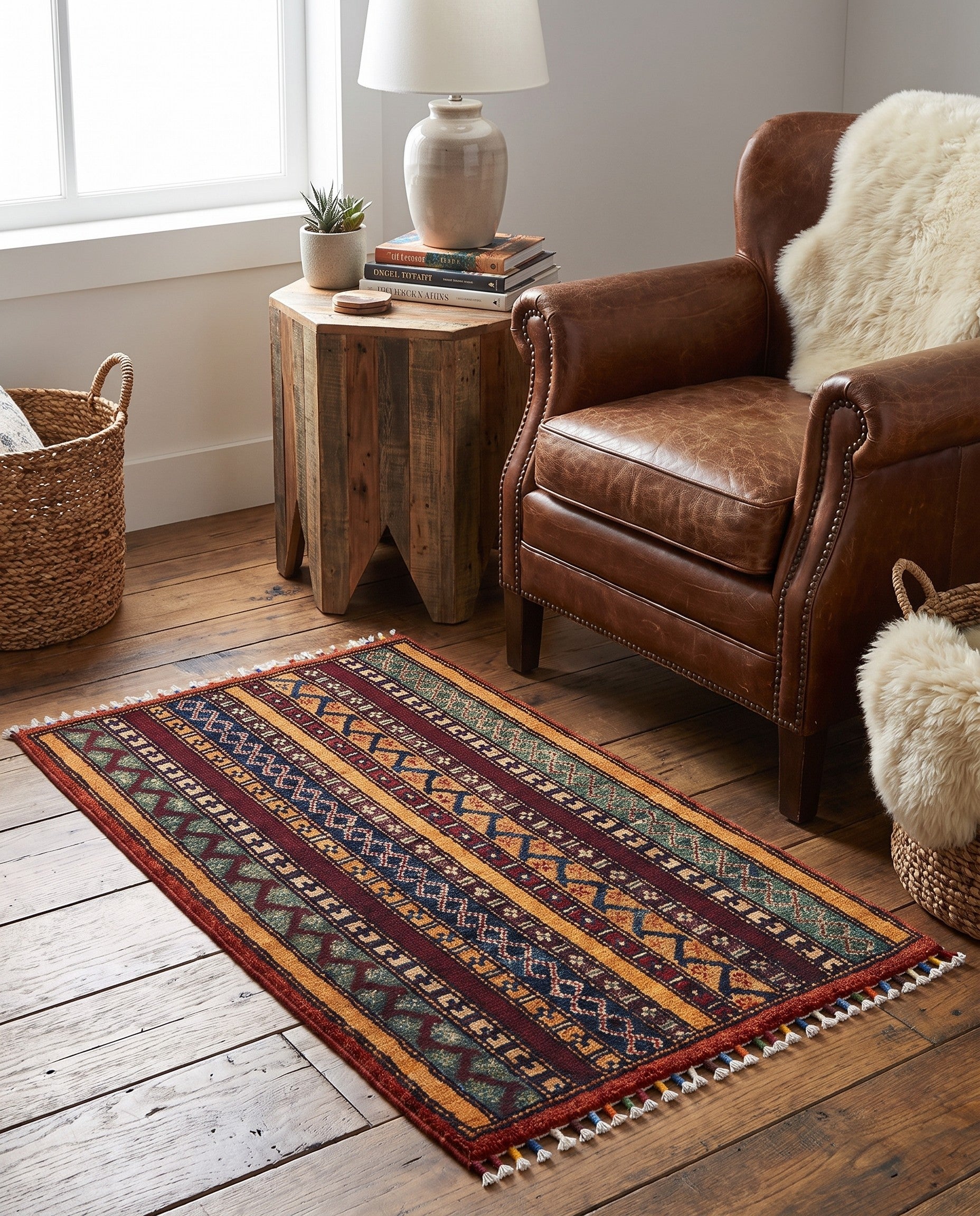 1' 8 x 3' 4 Hand Knotted Kazak Rug