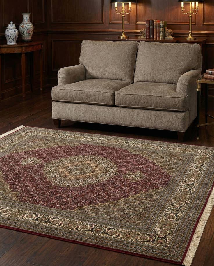 Detail image of 4' 10 x 6' Tabriz Mahi Rug