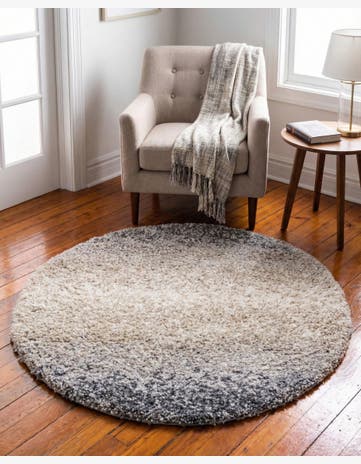 3' 3 x 3' 3 Lagom Shag Round Rug