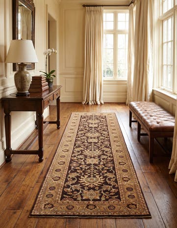 2' 8 x 9' 7 Hand Knotted Ziegler Runner Rug