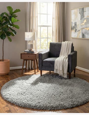 6' x 6' Infinity Shag Round Rug