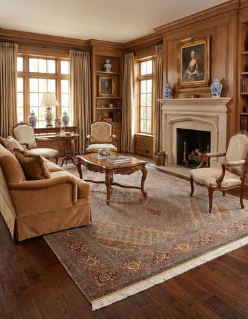 8' 1 x 11' 6 Hand Knotted Tabriz Persian Rug