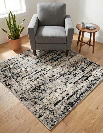 Gray Tucson Square Rug