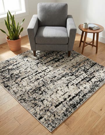 Gray Tucson Square Rug