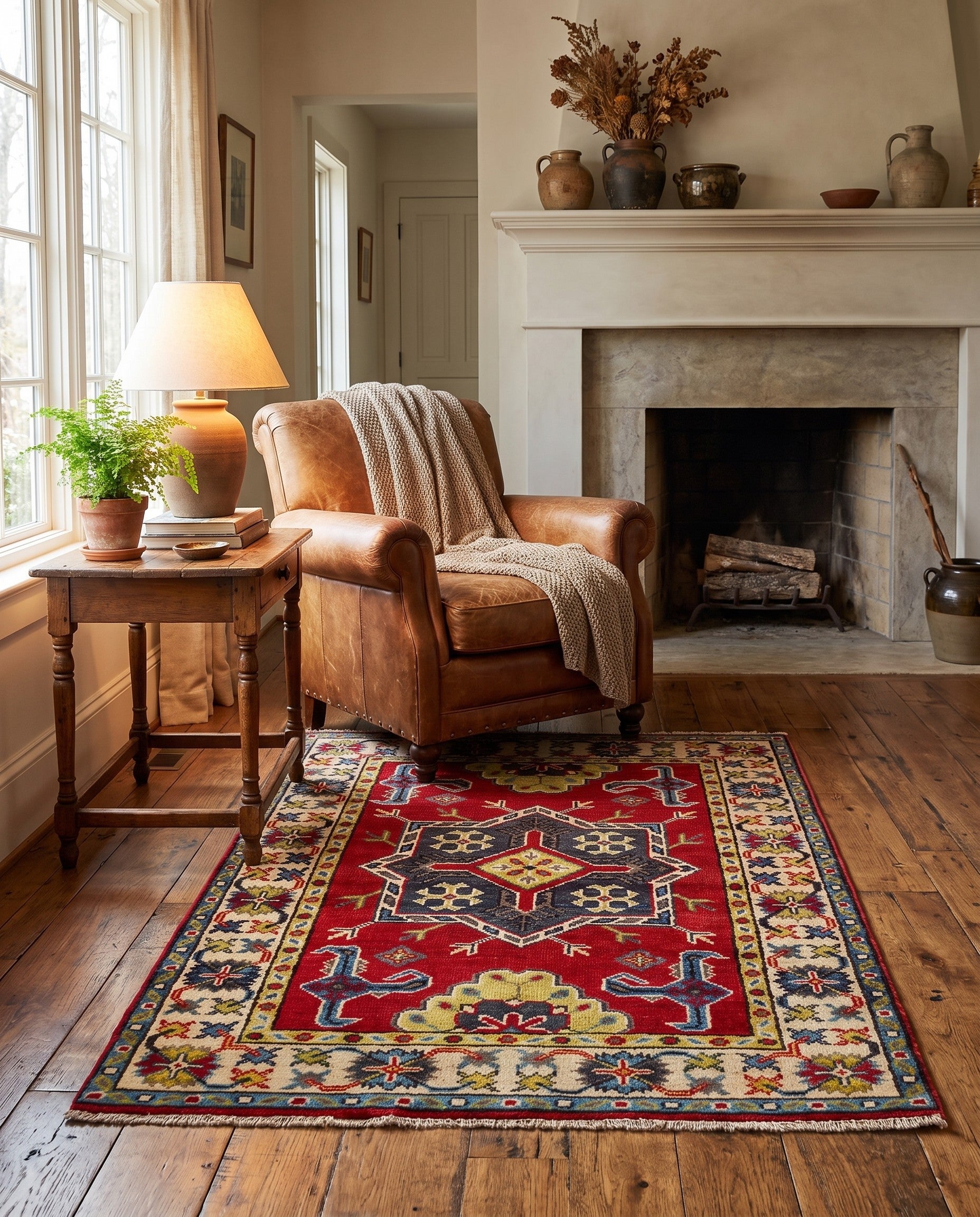 2' 9 x 3' 10 Hand Knotted Kazak Rug