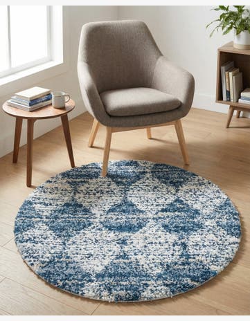3' 3 x 3' 3 Serenity Shag Round Rug