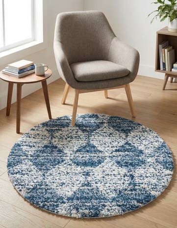 3' 3 x 3' 3 Serenity Shag Round Rug