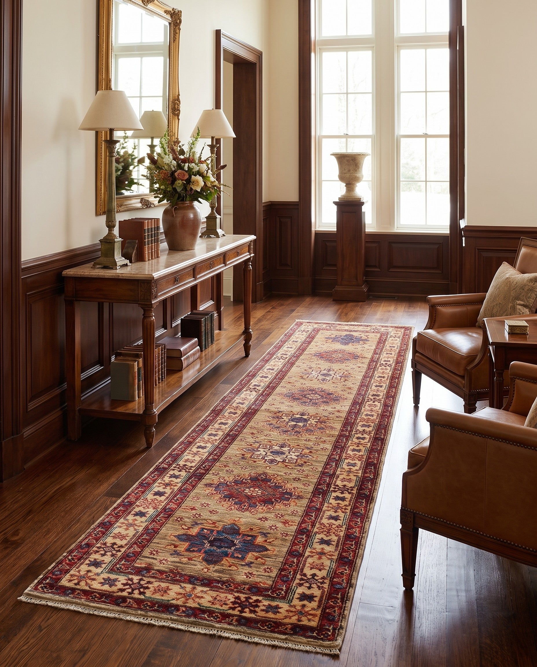 2' 6 x 10' 8 Hand Knotted Kazak Runner Rug