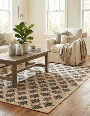 4' 2 x 5' 7 Hand Woven Kala Handwoven Jute Rug