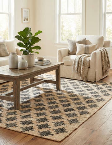 4' 2 x 5' 7 Hand Woven Kala Handwoven Jute Rug
