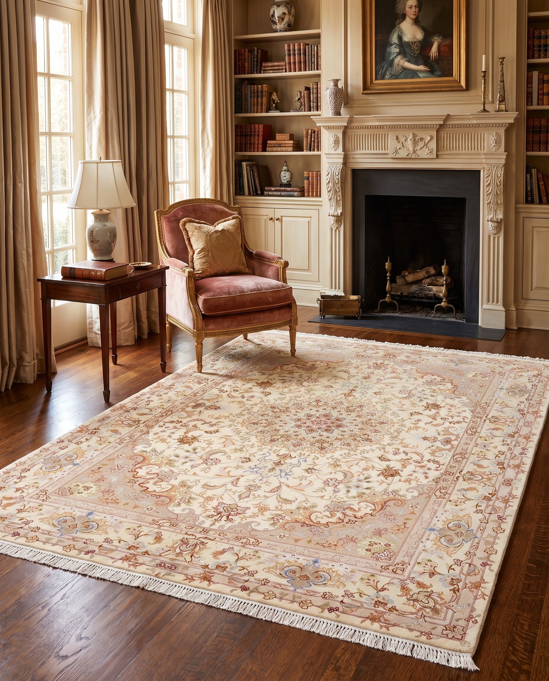 4' 11 x 6' 8 Tabriz Rug