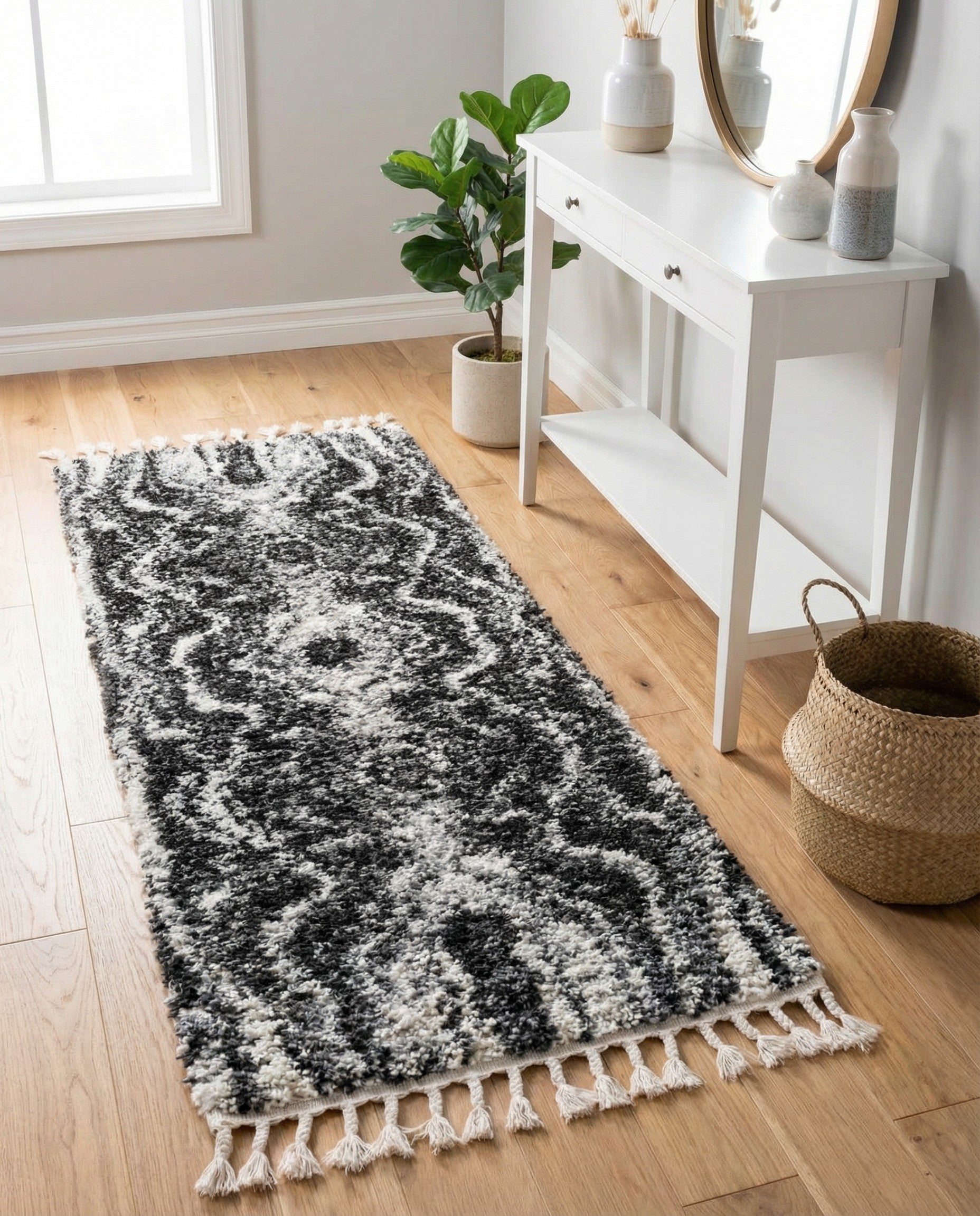 Primary image 2' 2 x 6' Lagom Shag Runner Rug
