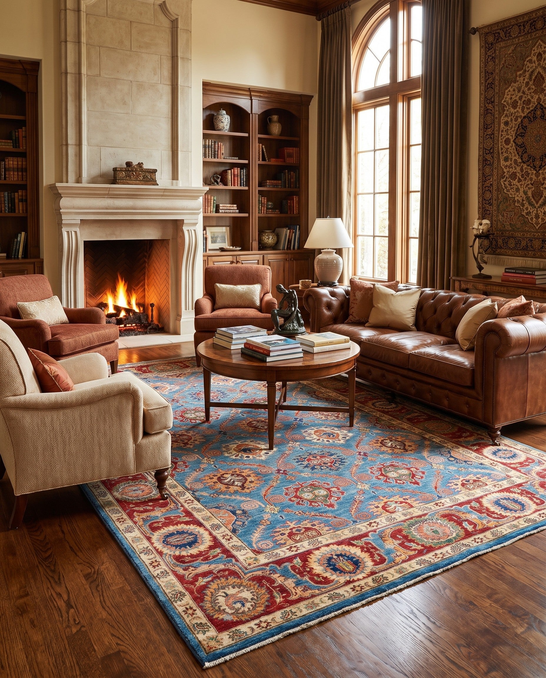 6' 9 x 9' 11 Hand Knotted Ariana Ziegler Rug