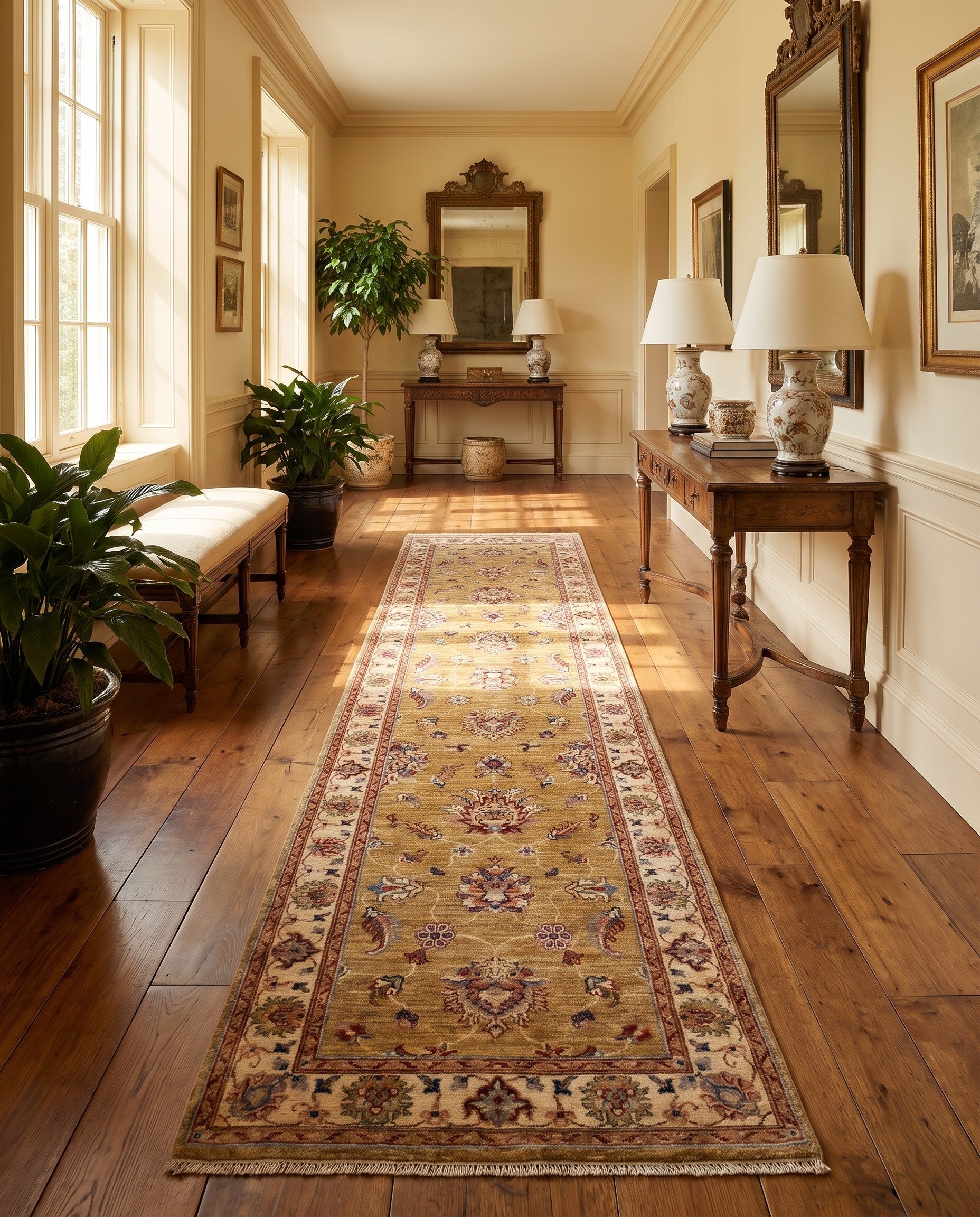 2' 7 x 10' 3 Hand Knotted Ziegler Runner Rug