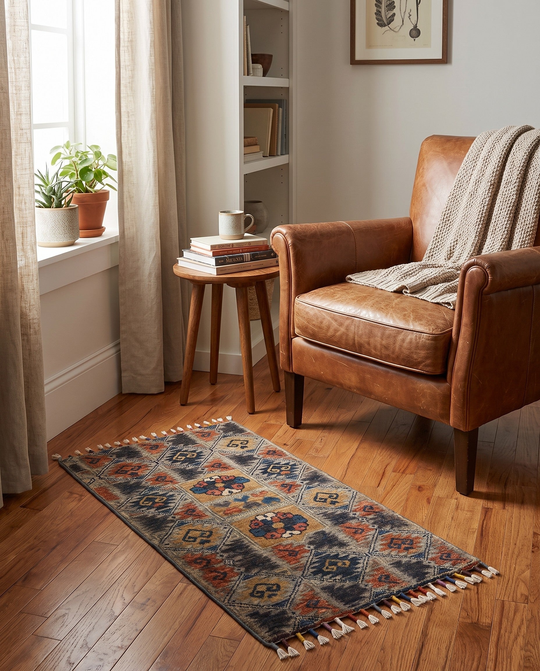 1' 8 x 3' 3 Hand Knotted Ariana Ziegler Rug