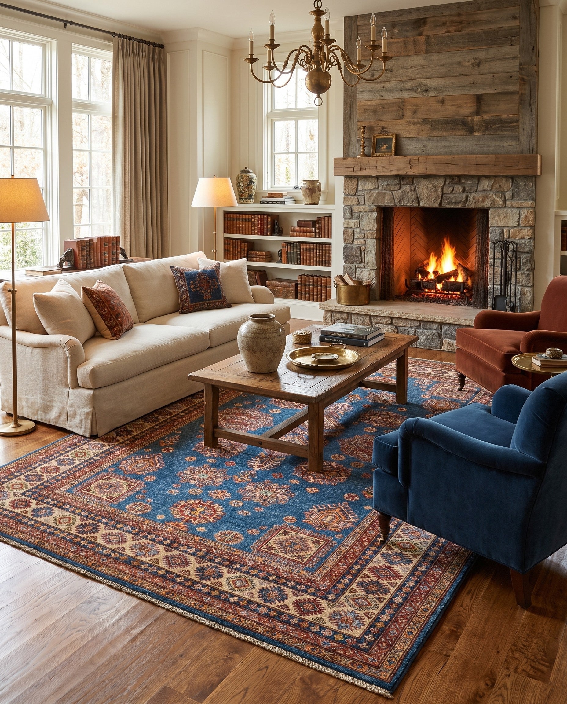 7' 1 x 10' 1 Hand Knotted Kazak Rug