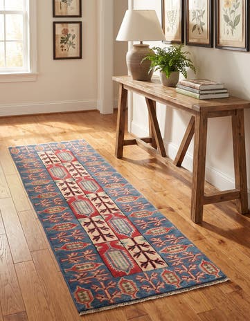 2' x 6' 3 Hand Knotted Kazak Runner Rug