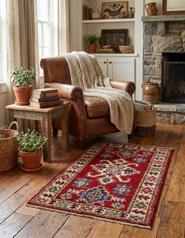 2' x 3' 3 Hand Knotted Kazak Rug