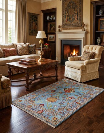 2' 8 x 4' 3 Hand Knotted Ariana Ziegler Rug