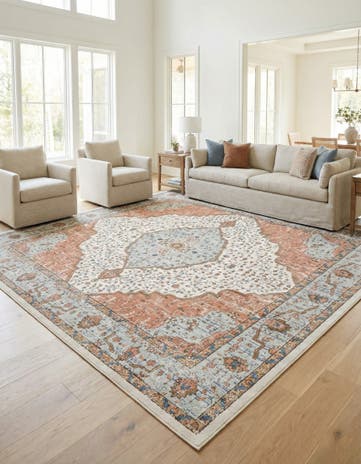 Ivory Nyla Square Rug
