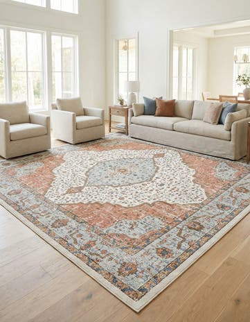 Ivory Nyla Square Rug