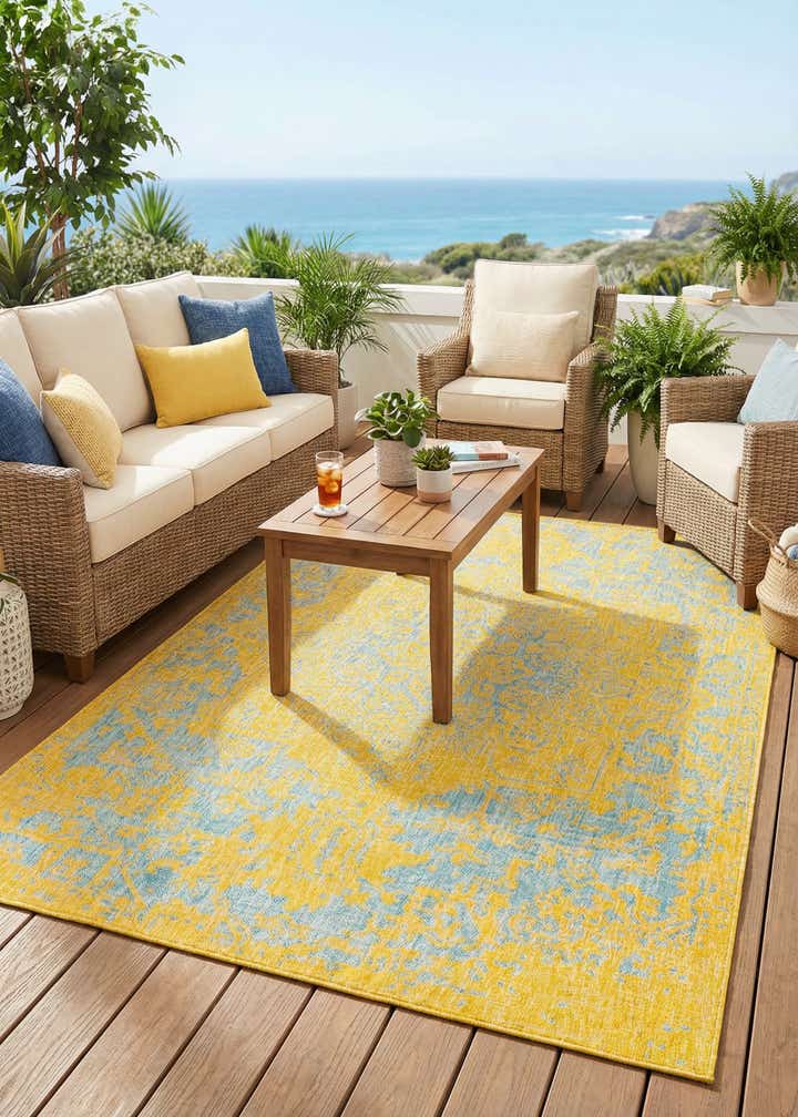 6' x 9' Easy-Clean Jill Zarin Dubai Indoor / Outdoor Rug