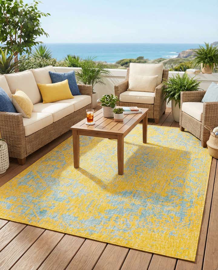 6' x 9' Easy-Clean Jill Zarin Dubai Indoor / Outdoor Rug