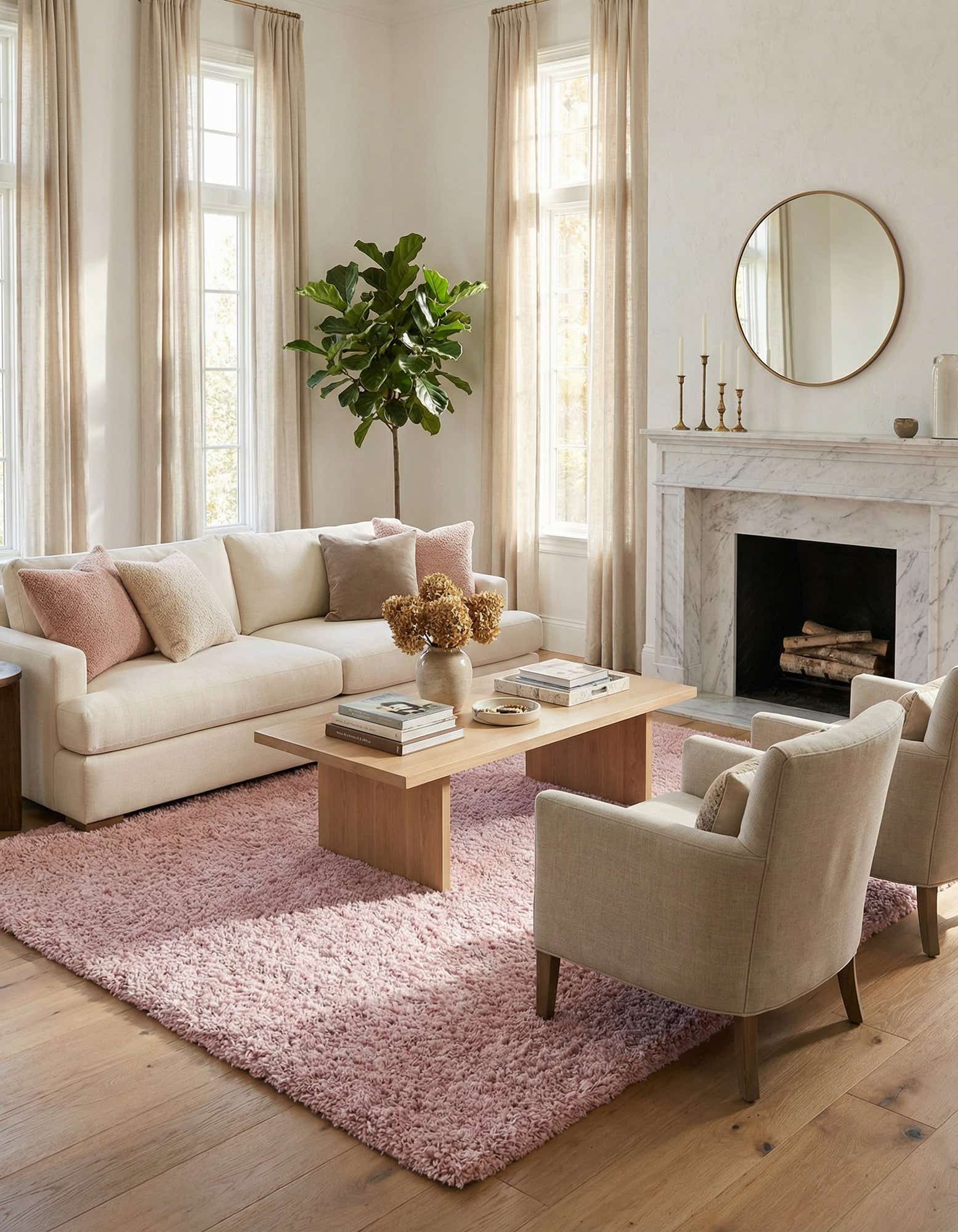 9' 10 x 13' Soft Solid Shag Rug