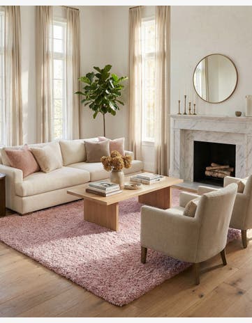 9' 10 x 13' Soft Solid Shag Rug