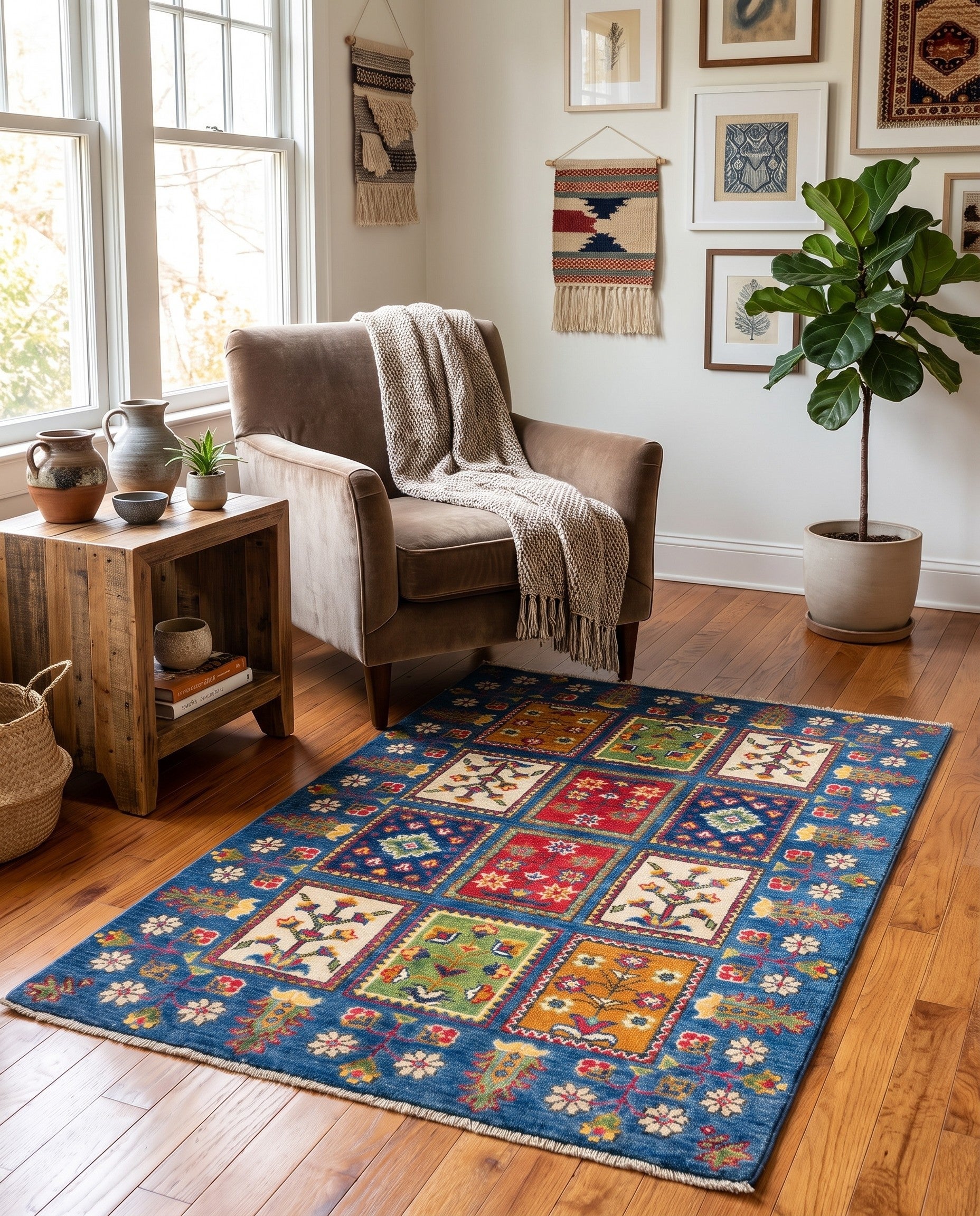 2' 9 x 4' 2 Hand Knotted Kazak Rug