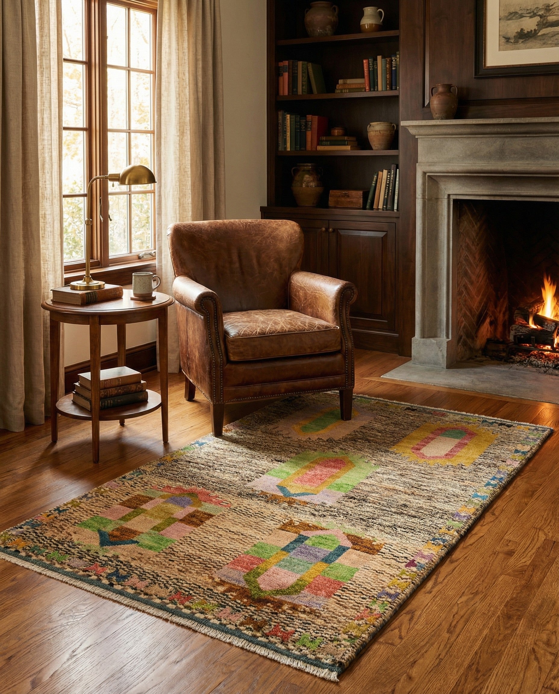 3' 3 x 5' 4 Hand Knotted Balouch Wool Rug