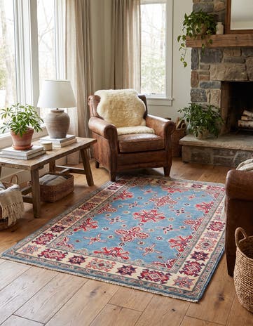 3' 3 x 5' Hand Knotted Kazak Rug